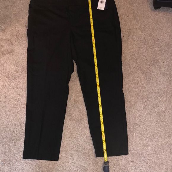 Chaps NWT Perfectly Polished Super Stretch Icon Polo Black Pants, Sz 20W, MP $65 - Picture 9 of 10